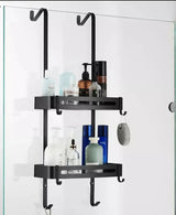 Black Hanging Bath Shelves Bathroom Shelf Organizer Nail-free Shampoo Holder Storage Shelf Rack Bathroom Basket Holder EL5018 Design & Casa 