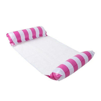 Boia de Piscina Para Deitar Cama Flutuante Coleção Jardim>Piscina-Boia de Piscina Para Deitar Cama Flutuante Design & Casa Listrado Rosa 