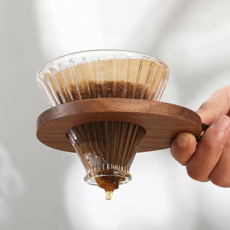 Bule de Café de Vidro Borossilicato com Coador de Café tipo Hario V60 Bule de Café de Vidro Borossilicato com Coador de Café tipo Hario V60 POLIHOUSI 