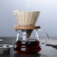 Bule de Café de Vidro Borossilicato com Coador de Café tipo Hario V60 Bule de Café de Vidro Borossilicato com Coador de Café tipo Hario V60 POLIHOUSI Conjunto (Bule 300ml + Coador) 