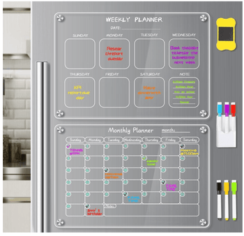 Calendário Magnético Planner em Acrílico + 6 Canetas Brinde Calendário Magnético Planner em Acrílico + 6 Canetas Brinde Design & Casa 