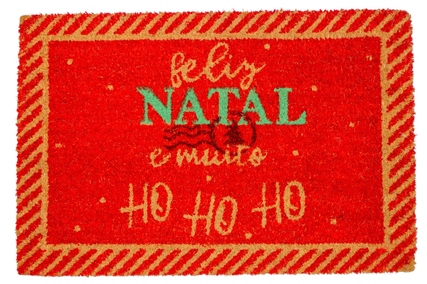 Capacho Para Porta de Entrada de Natal Capacho de Natal Design & Casa Feliz Natal e Muito HoHoHo 