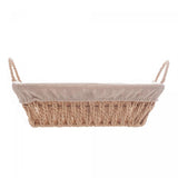 Cesta Retangular de Papel com Forro em Tecido com Alça 31cm x 19cm x 12cm - Wolff Design & Casa 
