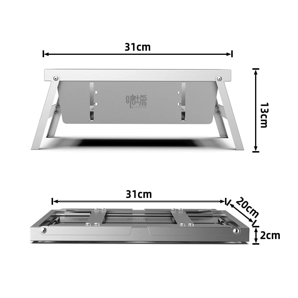 Churrasqueira Portátil Dobrável de Inox Churrasqueira Portátil Dobrável Design & Casa 