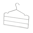 Conjunto 2 Cabides Triplo Com Cavas Cromados Coleção Closet- Conjunto 2 Cabides Triplo Com Cavas Cromados Design & Casa 