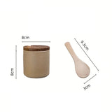 Conjunto De Potes De Cerâmica Com Marcador E Etiqueta Conjunto De Potes De Cerâmica Com Marcador E Etiqueta LightHousi 
