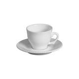 Conjunto Xícara de Café C/ Pires Frisado 6pcs Coleção Xícaras- Conjunto Xícara de Café C/ Pires Frisado 6pcs Design & Casa 