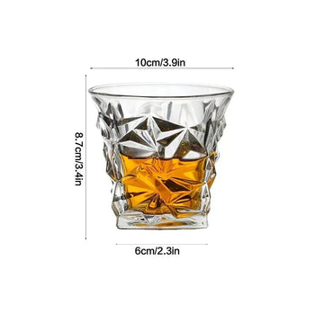 Copos de Whisky Vidro 300ml Copo De Vidro Transparente 300ml LightHousi 