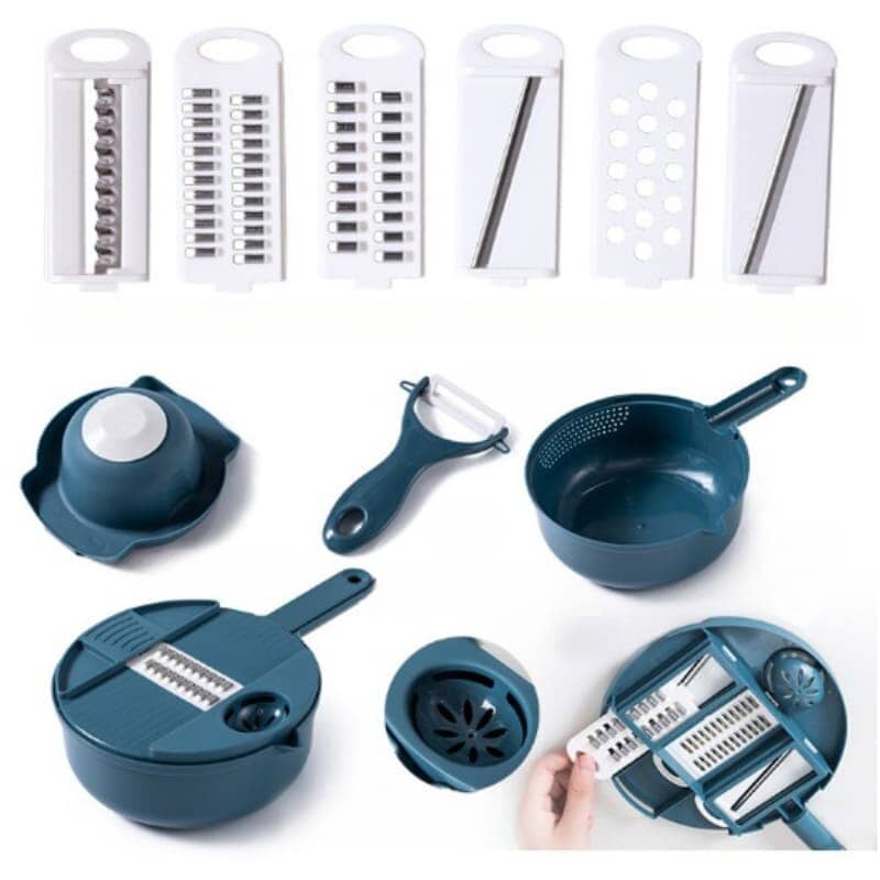 Cortador e Ralador de Legumes Multifuncional Multifuncional Cortador e Ralador de Legumes Polihousi LightHousi 