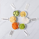 Cortador e Ralador de Legumes Multifuncional Multifuncional Cortador e Ralador de Legumes Polihousi LightHousi 