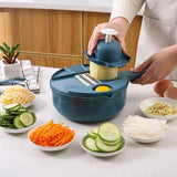 Cortador e Ralador de Legumes Multifuncional Multifuncional Cortador e Ralador de Legumes Polihousi LightHousi Azul 