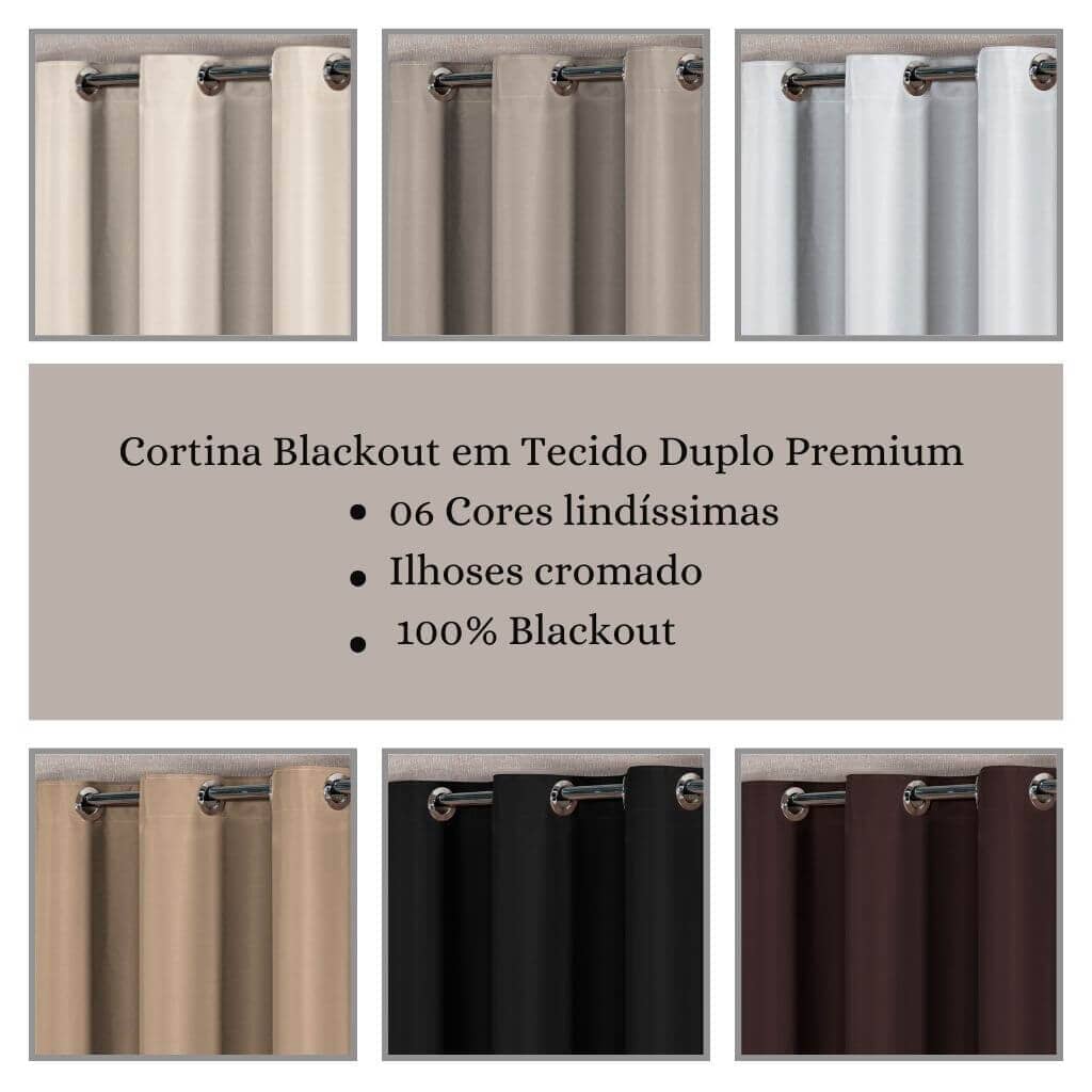 Cortina Blackout Corta Luz com Tecido Premium Cortina Blackout Corta Luz com Tecido Premium Design & Casa 