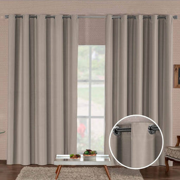 Cortina Blackout Corta Luz com Tecido Premium Cortina Blackout Corta Luz com Tecido Premium Design & Casa Cinza 2.80x1.80m 