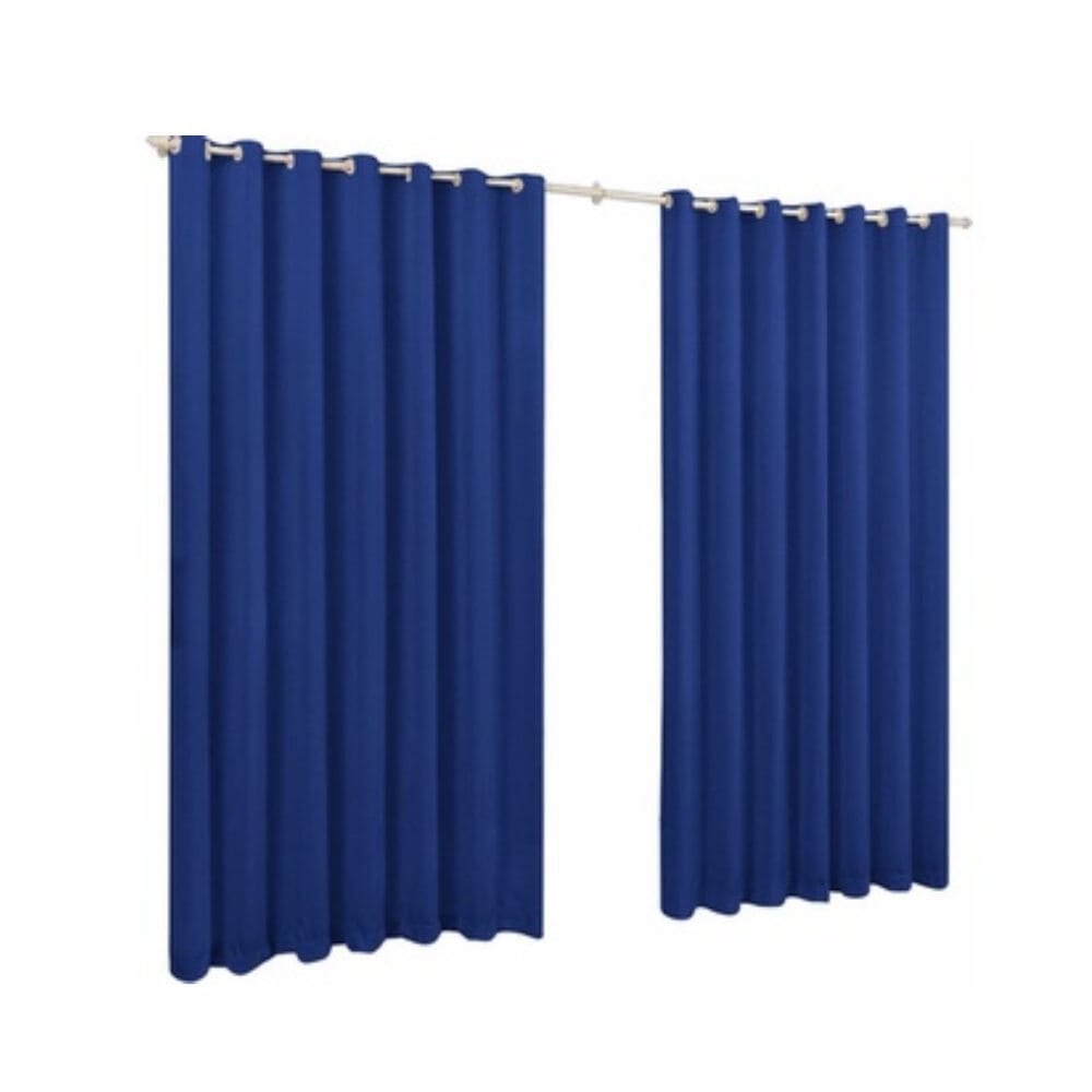 Cortina Corta Luz Falso Blackout 2.00x1.40m Cortina Corta Luz Falso Blackout 2.00x1.40m Design & Casa Azul Escuro 