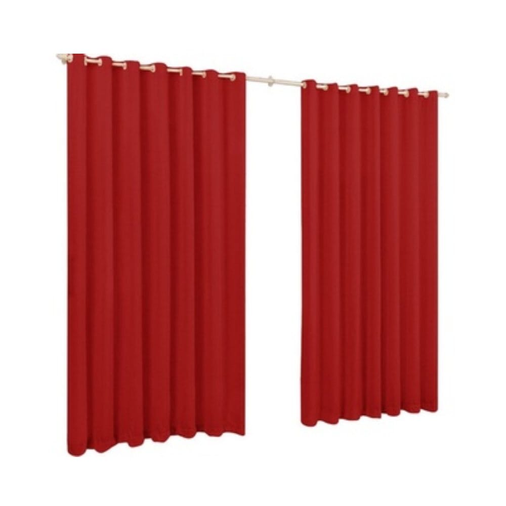 Cortina Corta Luz Falso Blackout 2.00x1.40m Cortina Corta Luz Falso Blackout 2.00x1.40m Design & Casa Vermelho 