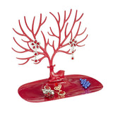 Creative Antlers Jewelry Display Stand Earrings Necklace Hanging Racks Pendant Bracelet Ring Organizer Holder Make Up Tray Design & Casa red 