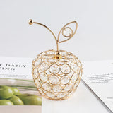 Decoração Para Casa Fruta Artificial De Cristal Dourado Decoração Para Casa Fruta Artificial De Cristal Dourado LightHousi 