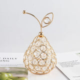 Decoração Para Casa Fruta Artificial De Cristal Dourado Decoração Para Casa Fruta Artificial De Cristal Dourado LightHousi 