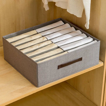 Double Row Clothes Storage Box Closet Organizer For Underwear Shirts Pants Organizer Drawer Storage Box Cabinet Drawer Organizer Design & Casa 