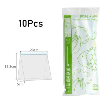 Embalagem para Alimentos Transparente Com Fechamento Zíper Embalagem para Alimentos Transparente Com Fechamento Zíper LightHousi 23x15.5x5cm 