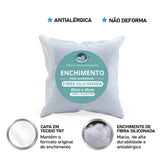 Enchimento para Almofada Antialérgico Kit Com 4 Unidades 45x45 Enchimento para Almofada Antialérgico Kit Com 4 Unidades 45x45 Design & Casa 