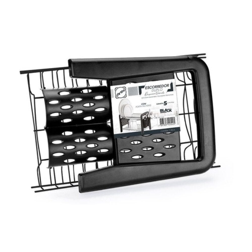 Escorredor de Louça Com Porta Talheres Não Enferruja Escorredor de Louça Com Porta Talheres Não Enferruja Design & Casa 