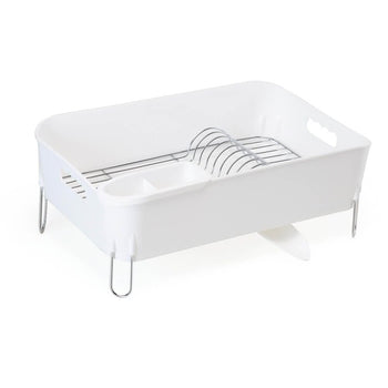 Escorredor de Louças Branco Com Porta Talheres Escorredor de Louças Branco Com Porta talheres Design & Casa 