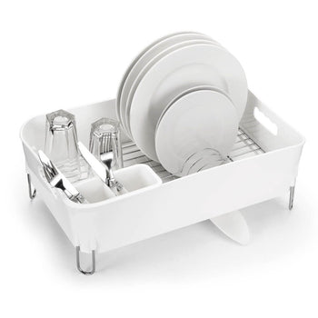 Escorredor de Louças Branco Com Porta Talheres Escorredor de Louças Branco Com Porta talheres Design & Casa Branco 