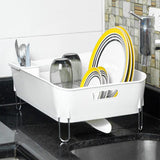 Escorredor de Louças Preto Com Porta Talheres Escorredor de Louças Preto Com Porta talheres Design & Casa Branco 