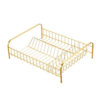Escorredor de Pratos Talheres e Copos Cromado Escorredor de Pratos Talheres e Copos Cromado Design & Casa Dourado 