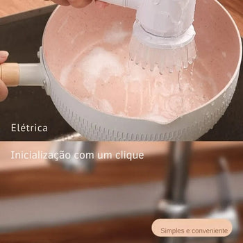 Escova de Limpeza Elétrica Multifuncional Sem Fio Escova de Limpeza Elétrica Multifuncional Sem Fio Design & Casa 