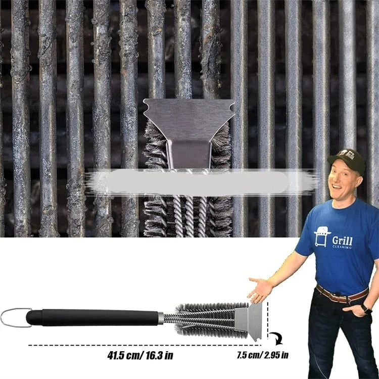Escova de limpeza Para Grelhas em Aço Inoxidável Escova de limpeza Para Grelhas em Aço Inoxidável Design & Casa 