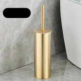 Escova Sanitária De Inox Com Suporte De Parede Escova Sanitária De Inox Com Suporte De Parede LightHousi Dourado 