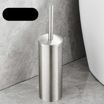 Escova Sanitária De Inox Com Suporte De Parede Escova Sanitária De Inox Com Suporte De Parede LightHousi Prata 