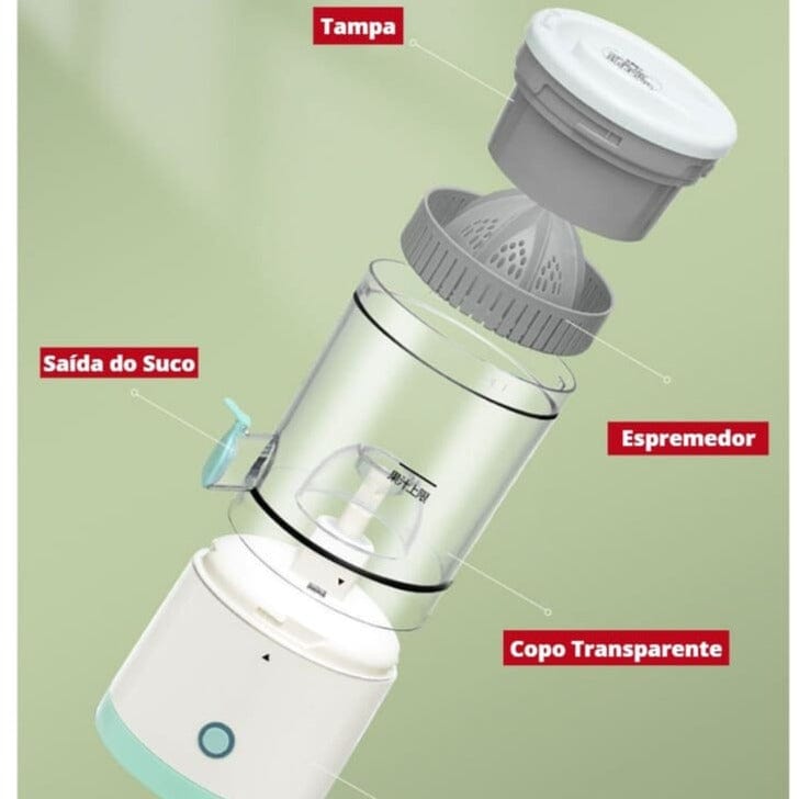 Espremedor de Frutas Elétrico Portátil Sem Fio Espremedor de Frutas Elétrico Portátil Sem Fio LightHousi 