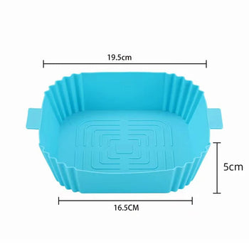 Formas De Silicone Para Airfryer Formas De Silicone 01 - Formas De Silicone Para Airfryer Design & Casa Azul Oval 