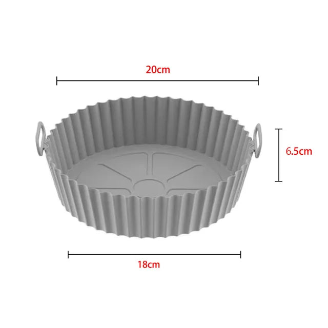 Formas De Silicone Para Airfryer Formas De Silicone 01 - Formas De Silicone Para Airfryer Design & Casa Cinza 