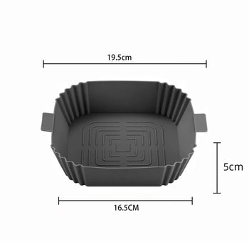 Formas De Silicone Para Airfryer Formas De Silicone 01 - Formas De Silicone Para Airfryer Design & Casa Preta Oval 