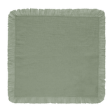 Guardanapo Tecido Verde Sálvia com Franjas Coleção Mesa Posta- Guardanapo Tecido Verde Sálvia com Franjas Design & Casa 