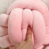 Inyahome Soft Knot Ball Pillows Round Throw Pillow Cushion Kids Home Decoration Plush Pillow Throw Knotted Pillow Handmade Design & Casa 