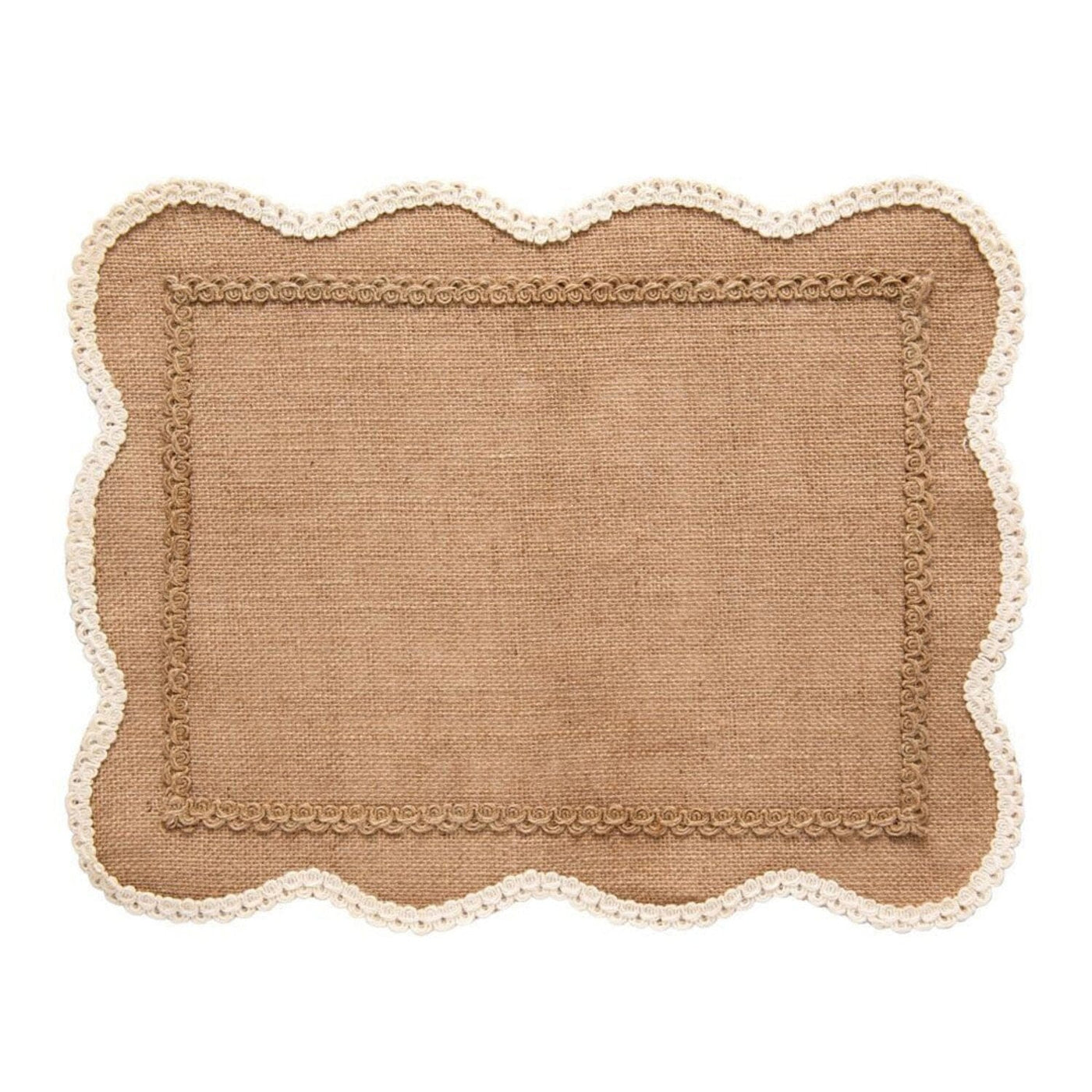 Jogo Americano Dina Juta Retangular Coleção Jogo Americano- Jogo Americano Dina Juta Retangular Design & Casa 