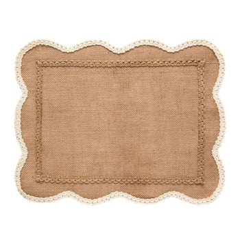 Jogo Americano Dina Juta Retangular Coleção Jogo Americano- Jogo Americano Dina Juta Retangular Design & Casa 