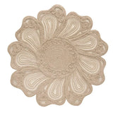 Jogo Americano Flor Rústica Artesanal Coleção Mesa posta- Jogo Americano Flor Rústica Artesanal Design & Casa 