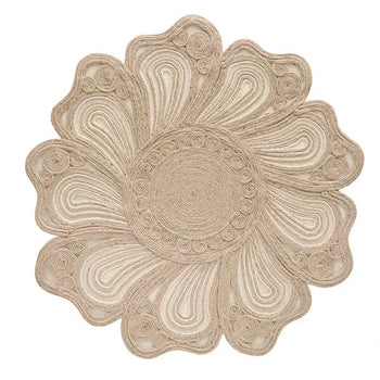 Jogo Americano Flor Rústica Artesanal Coleção Mesa posta- Jogo Americano Flor Rústica Artesanal Design & Casa 