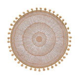 Jogo Americano Redondo Estilo Boho Chic Coleção Mesa Posta - Jogo Americano Redondo Estilo Boho Chic Design & Casa 
