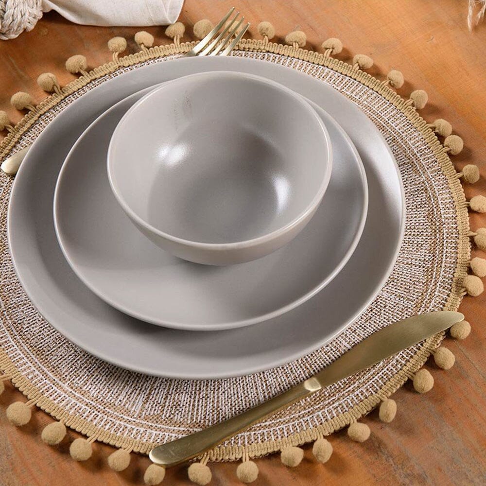 Jogo Americano Redondo Estilo Boho Chic Coleção Mesa Posta - Jogo Americano Redondo Estilo Boho Chic Design & Casa 