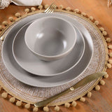 Jogo Americano Redondo Estilo Boho Chic Coleção Mesa Posta - Jogo Americano Redondo Estilo Boho Chic Design & Casa 