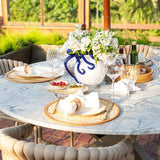 Jogo Americano Redondo Rattan Natural Coleção Mesa posta- Jogo Americano Redondo Rattan Natural Design & Casa 