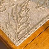 Jogo Americano Textura Folhas em Linho Coleção Mesa Posta- Jogo Americano Textura Folhas em Linho Design & Casa 