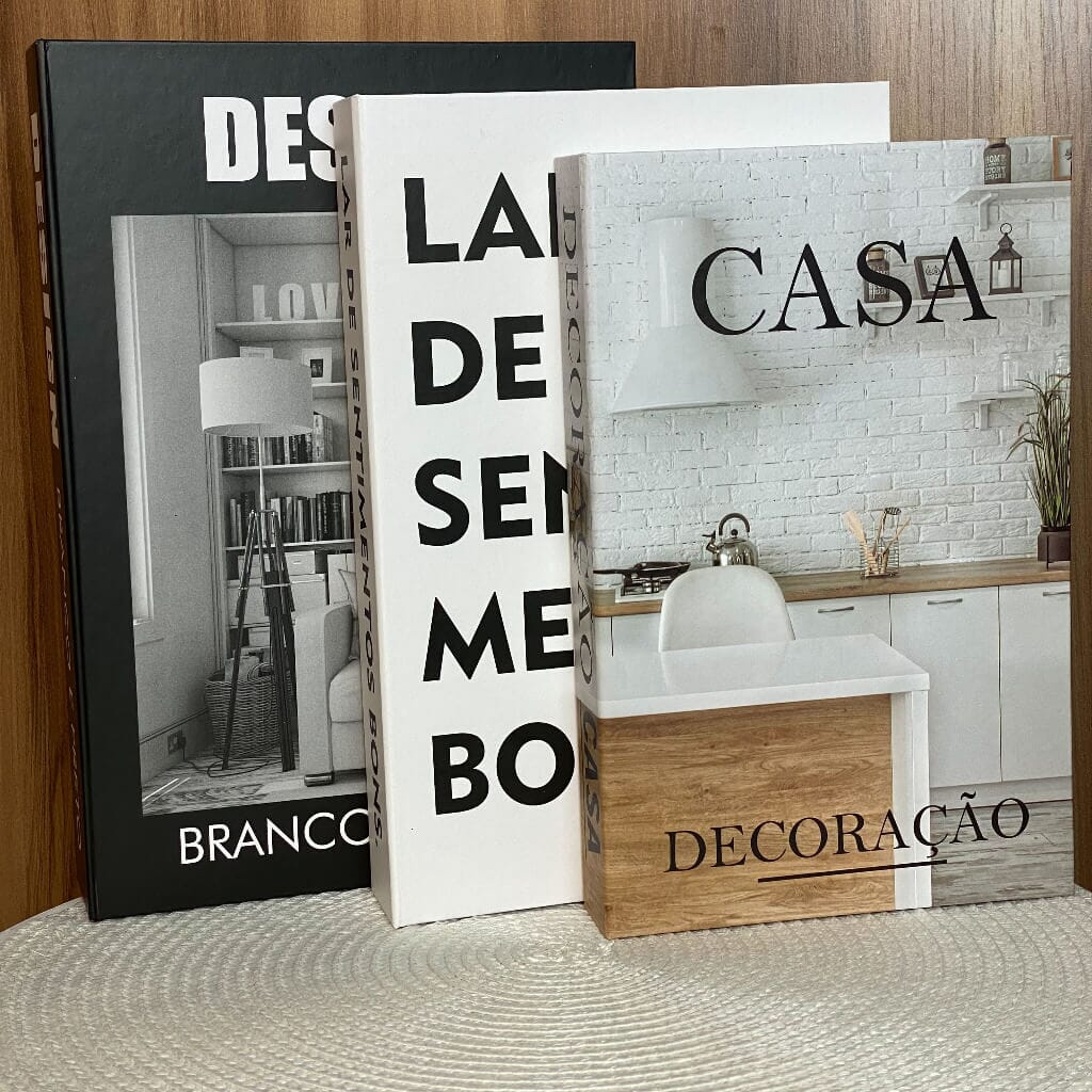 Kit 3 Livros Decorativos Porta Objetos Multiuso Kit 3 Livros Decorativos Porta Objetos Multiuso Design & Casa Casa Decoração 
